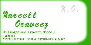 marcell oravecz business card